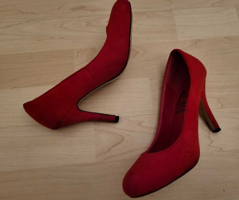 Sapatos salto alto, vermelho, Seaside, tamanho 35