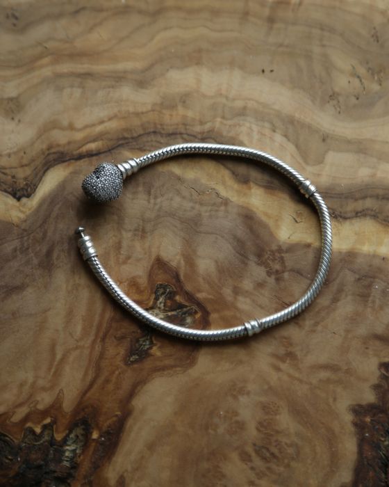 Bransoletka Pandora srebrna 925 z sercem