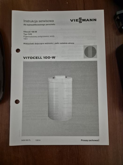 Pojemnościowy podgrzewacz wody 100 litrów VITOCELL 100-W (VIESSMANN)