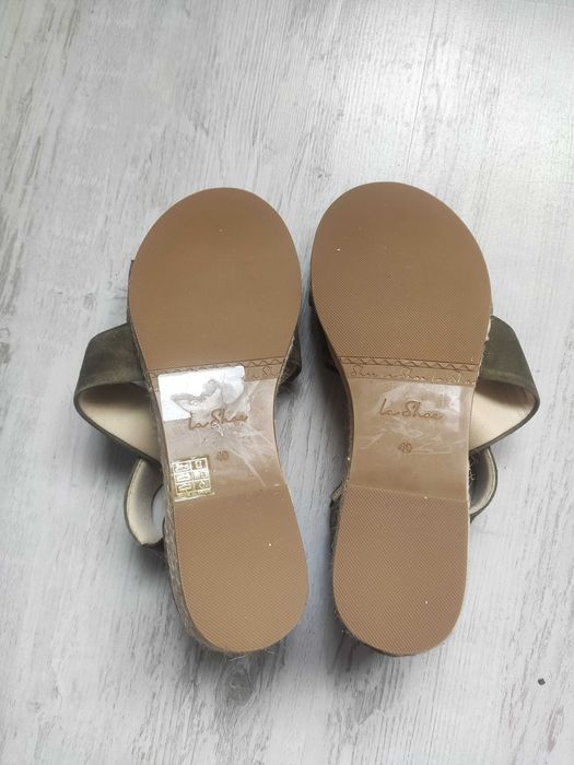 Skórzane espadryle rozmiar 40