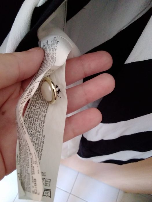 Vestido MNG tamanho L riscas traçado.