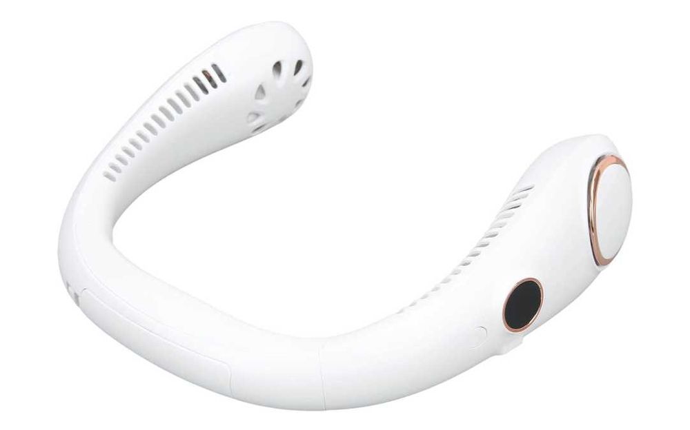 HEEPDD Wentylator Wiatrak Na Szyję Bezprzewodowy Przenośny Biały