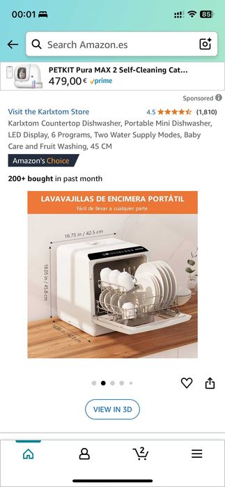 Karlxtorm Countertop Dishwasher – Compact, Powerful & Like New!