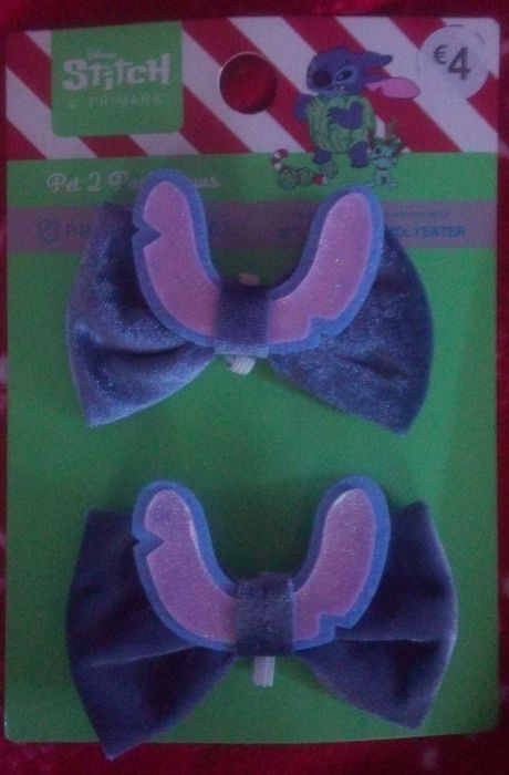 2 Laços Stitch para coleira de cão ,gato , coelho, etc