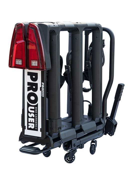 Bagażnik Platforma Rowerowa na Hak PROUSER Black Edition FG3 rowery LED + Grt E-bike
