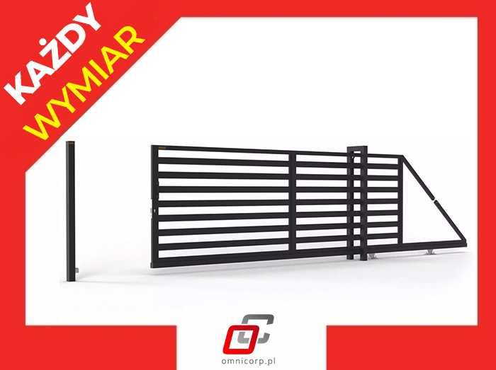 Nowoczesna Przesuwna Brama Wjazdowa Furtka NA WYMIAR INCOGNITO BR.10