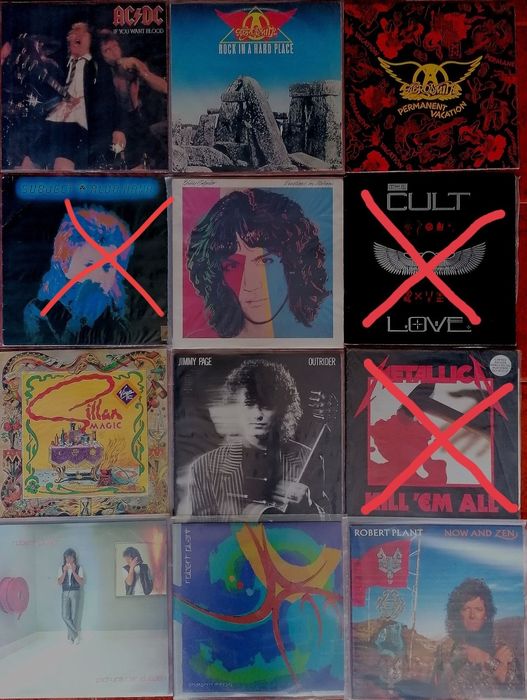 LPs, maxis e singles em vinil, e CDS