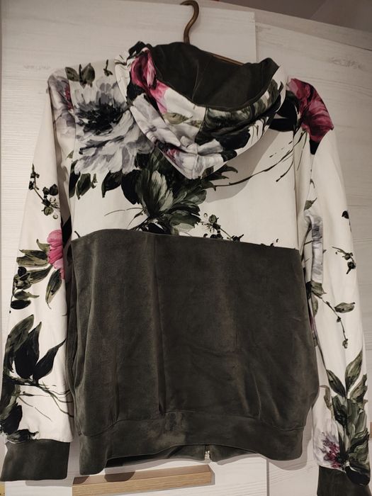 Bluza welurowa dresowa rozpinana