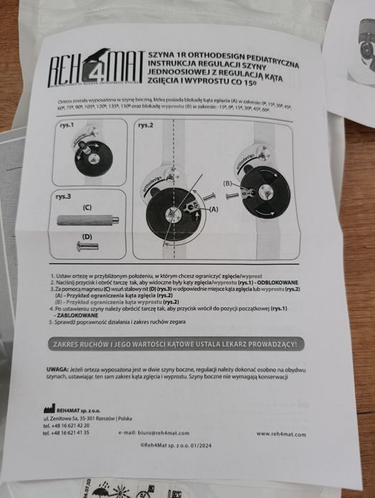 Orteza łokcia dla dziecka