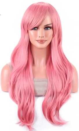 Wlosy syntetyczne rozowe-70cm