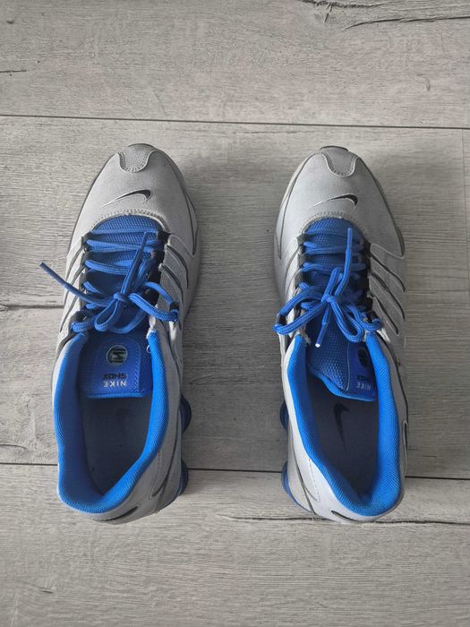 Nike Shox NZ EU 501524-022 r. 44,5 / 28,5 cm szaro-niebieskie