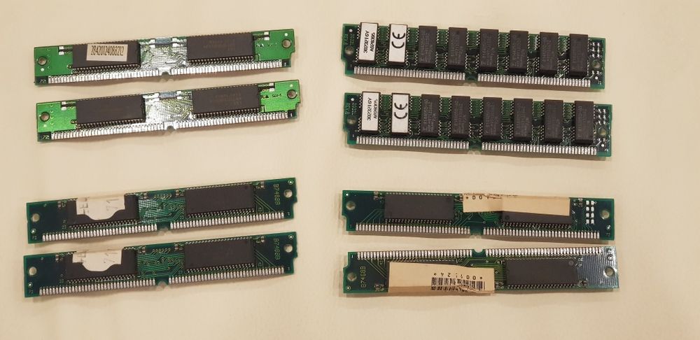 [Retro] Memorias RAM SIMM 8 Mb 72 pinos