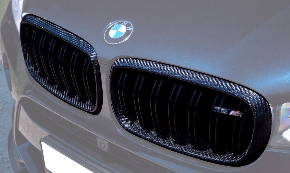 решетка радиатора BMW X5 F15 / X6 F16 / X5M / X6M ноздри карбон Carbon