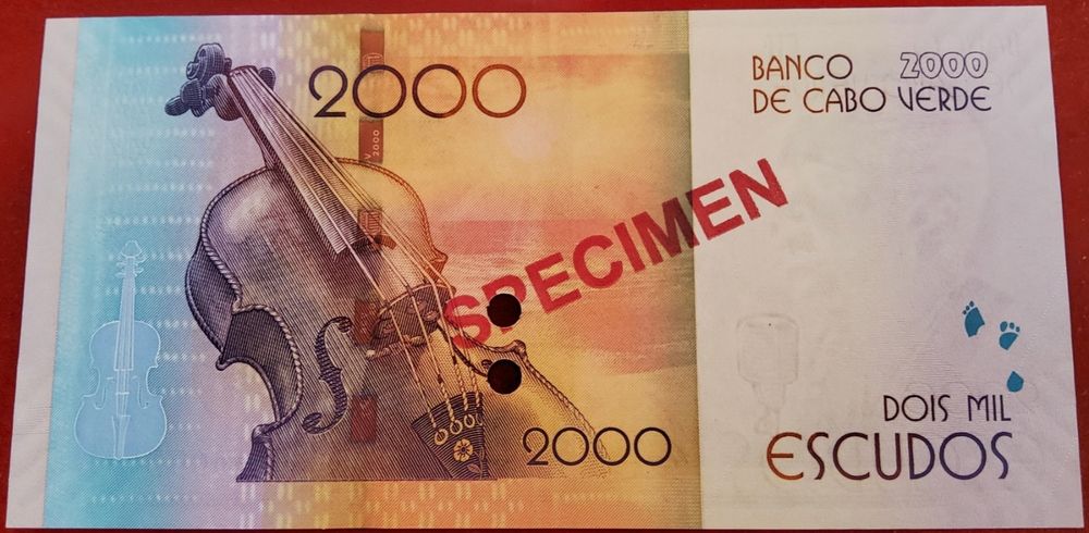 SPECIMEN CABO VERDE  2000 Escudos 2014/ UNC