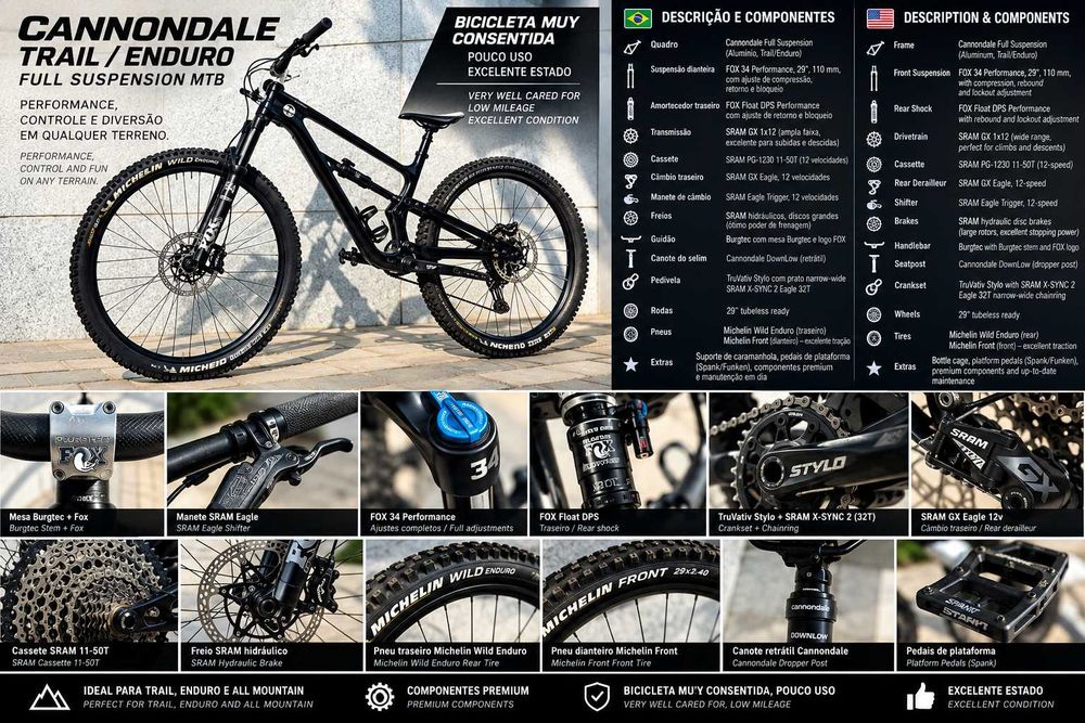 Cannondale Trigger 2 Carbon 2019 27.5 | FOX 34 | GX Eagle | SRAM Code