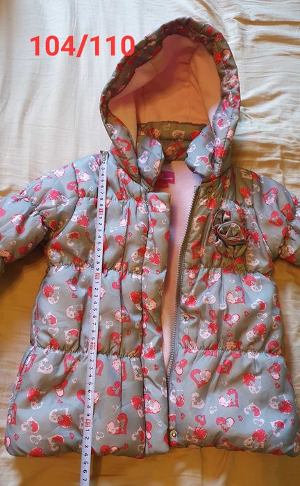 Zimowa kurtka 104/110 dziewczynka