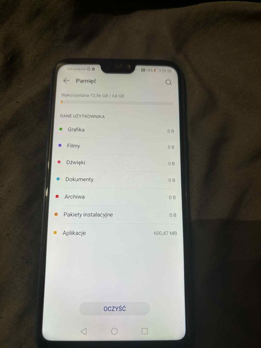 Huwei p20 lite 64gb niebieski