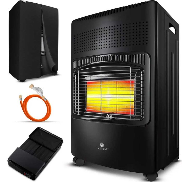 Інфрачервоний газовий обігрівач KESSER 4200W 35 x 42 x 74 см чорний