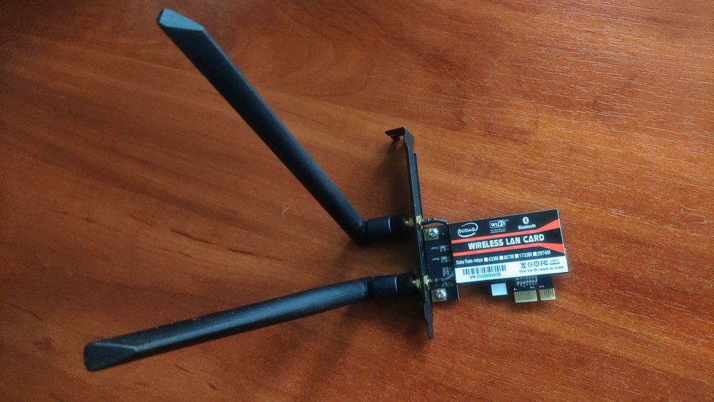 PCI e WiFi адаптер 2,4 Ghz /5 Ghz (1200 Мбит/с) Blutetooth