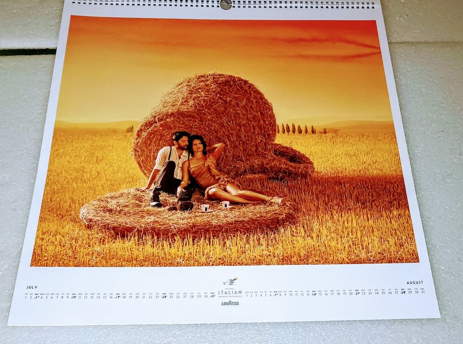 Antigos calendários Lavazza de 2011 fotografias de Mark Seliger