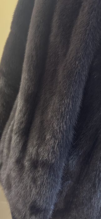 Рр 46.  Норковая шуба ‘ графит’ NAFA
