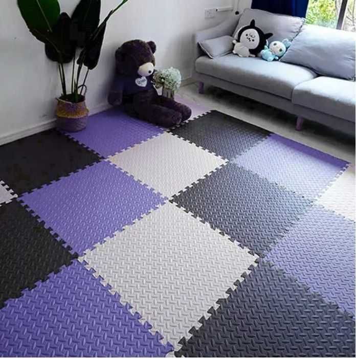 Mata do ćwiczeń pod sprzęt do siłowni domu 6szt puzzle ochronne 60x60