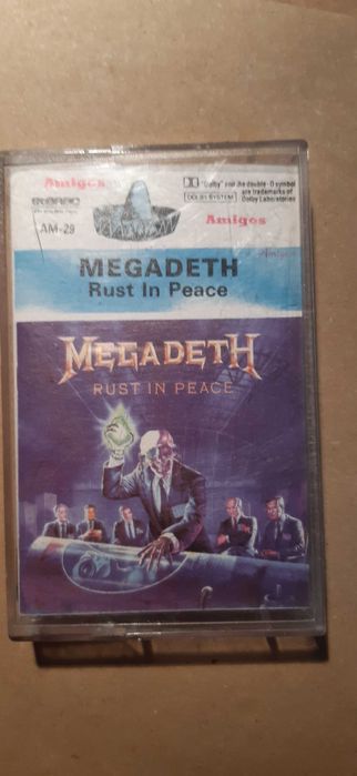 okładka z kasety megadeath rust in peace
