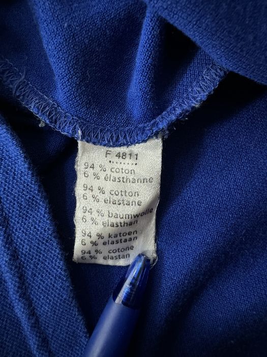 Lacoste t-shirt niebieska koszulka polo M