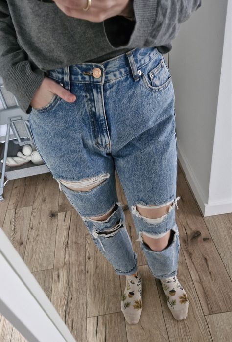 Jeansy z dziurami Pull&Bear rozmiar 38