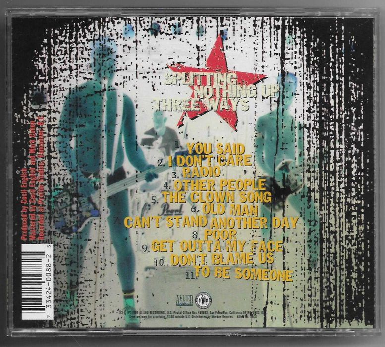 Stink - Splitting Nothing Up Three Ways [CD] [USA]