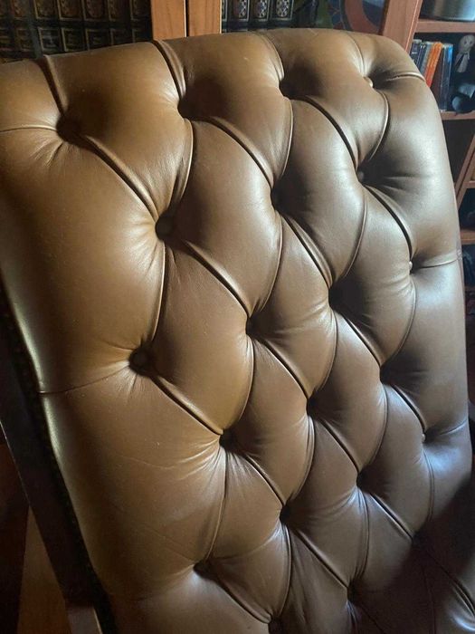 Cadeira de Baloiço em pele Genuína