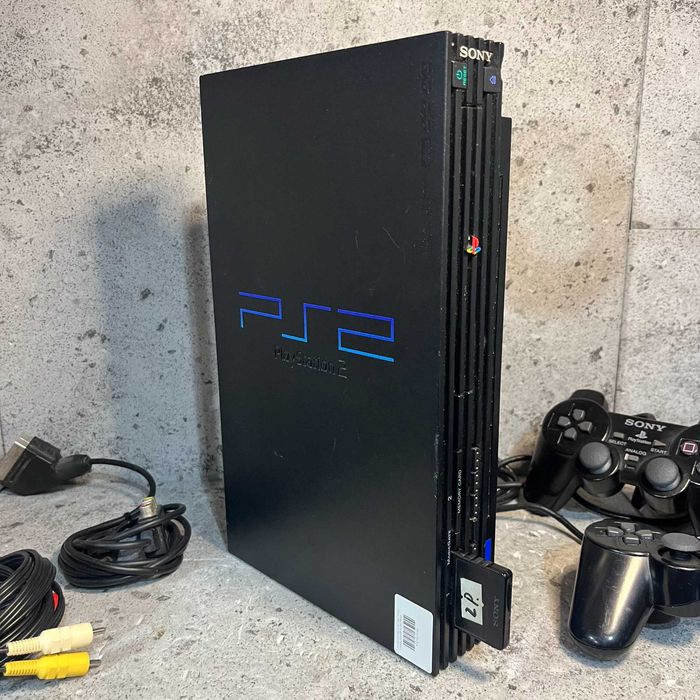 Konsola Sony PlayStation 2 FAT | Model SCPH-39004 | 2 Pady | Okablowanie