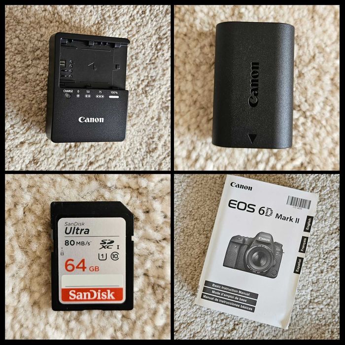 Canon 6D Mark II-Sigma 24-70-Tamron 70-200-Flash Canon Speedlite 580EX