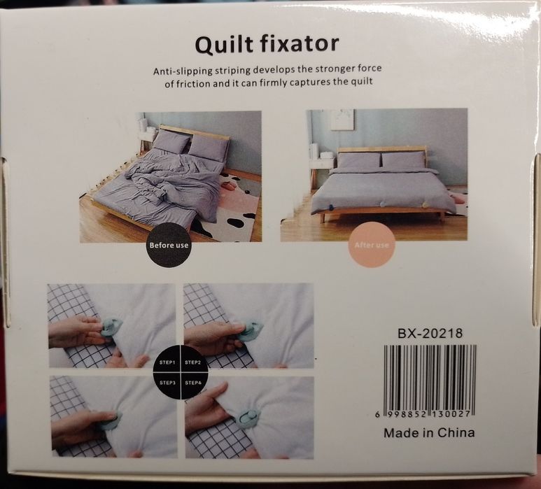 Набор фиксаторов, зажимов для одеяла, простыни. Новый