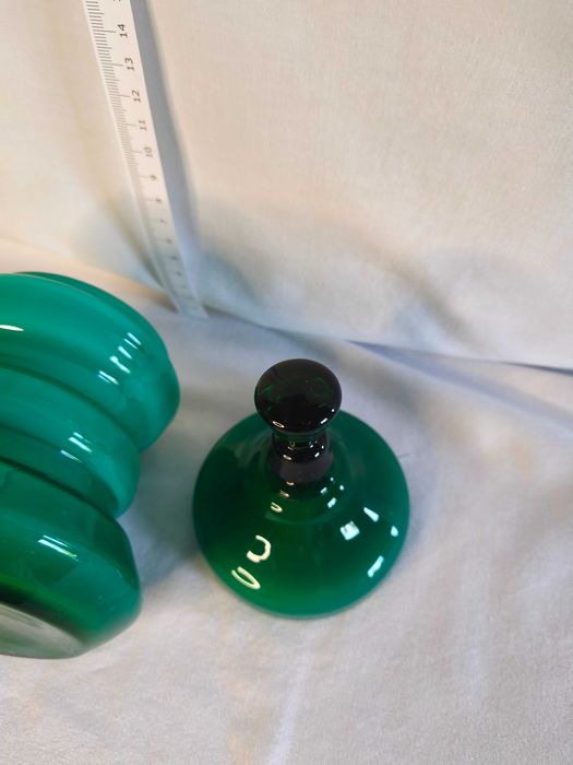 Bomboneira vidro cor verde