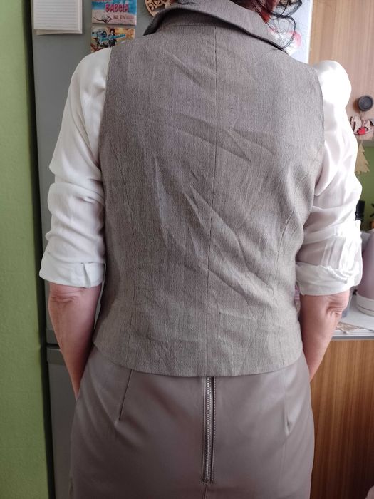 (36/S) Heine/ Wytworna, biznesowa kamizelka garniturowa z Londynu