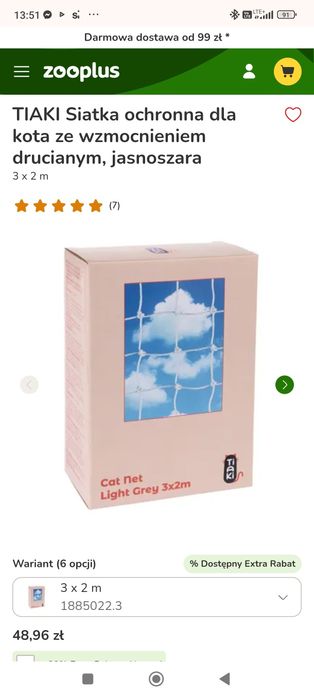 Siatka ochronna dla kotów