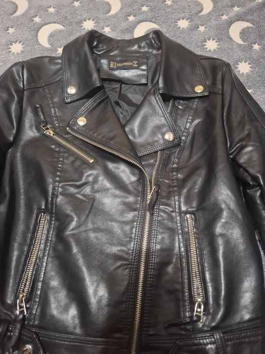 Шкіряна куртка осінь-весна