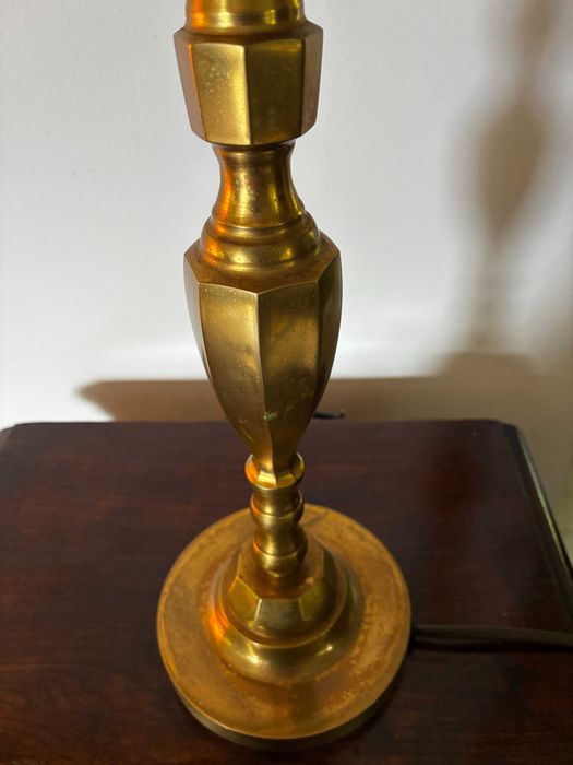 Piękna lampa ArtDeco mosiężna