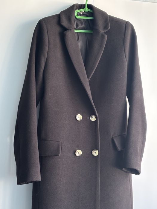 Пальто жіноче чорне S осінь-весна