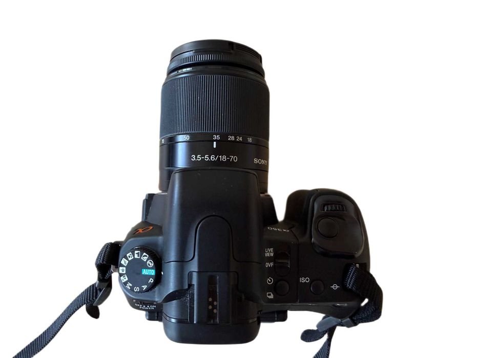 Sony DSLR-A350 + 30mm Macro + 18-70 (uszk. AF) + torba | zestaw