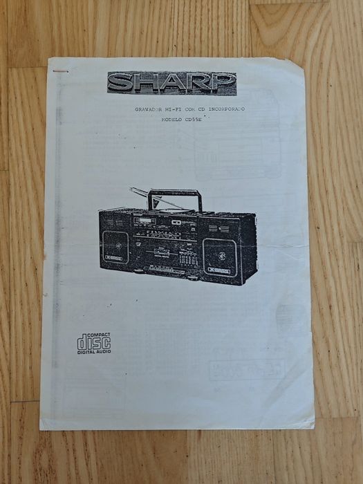 Manual Rádio Sharp CD55E