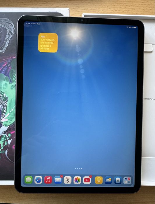Apple iPad Pro 11” 64 GB 1. Generacji