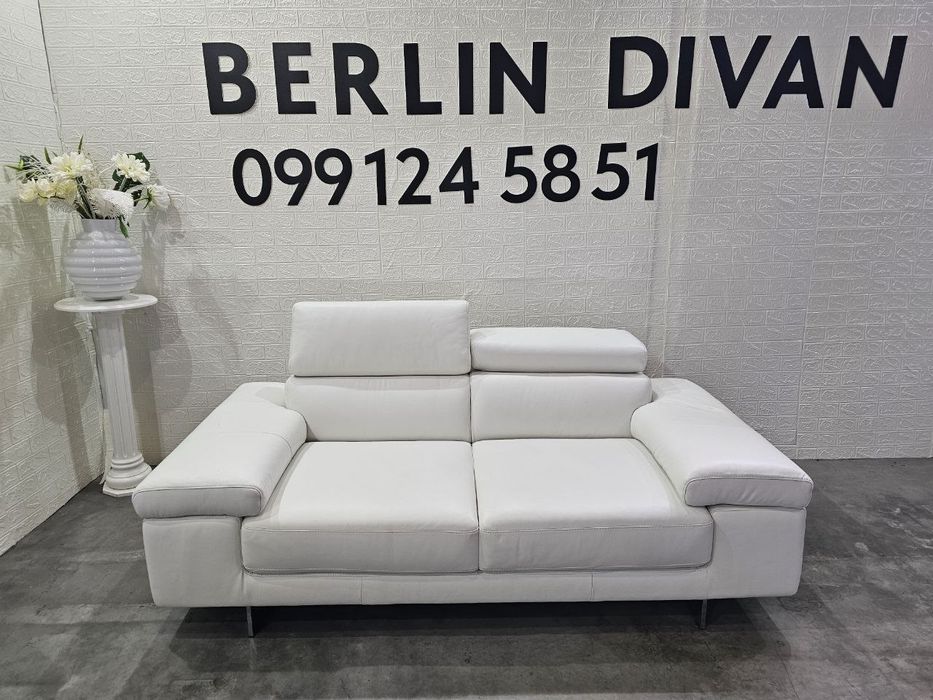 Новий !  Шкіряний диван  Natuzzi Edition. Italia,  Білий