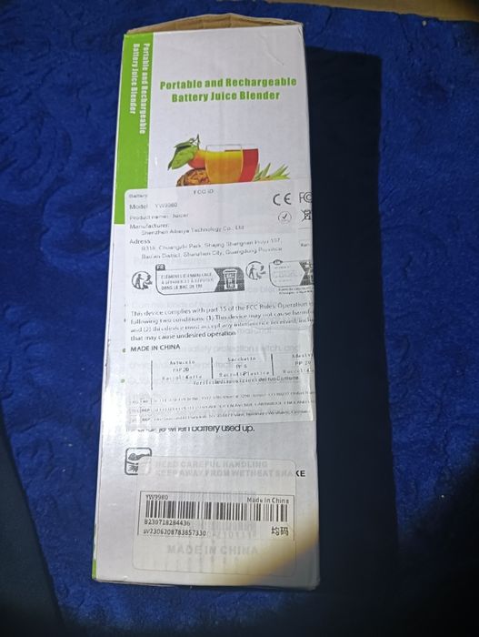 Liquidificador Portátil USB 380ml – Novo