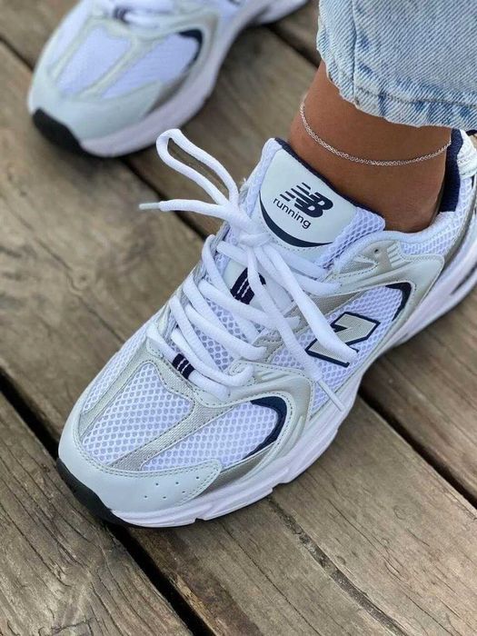 Кроссовки Женские New Balance 530 White Navy/Кросівки NB Нью Беланс
