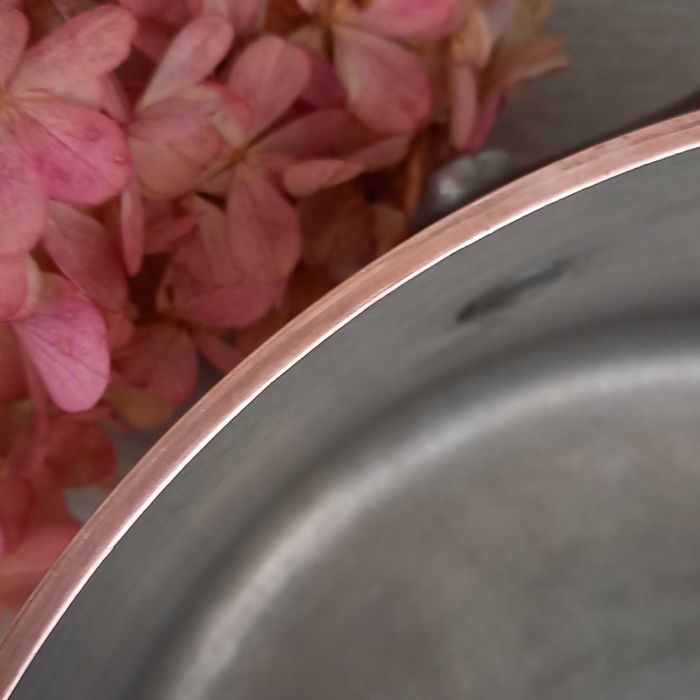 Profesjonalny miedziany garnek rondel poj 3 l grube dno 3mm sygnowany