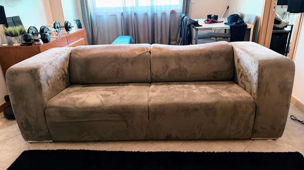 Sofa 3 lugares anaric cinza