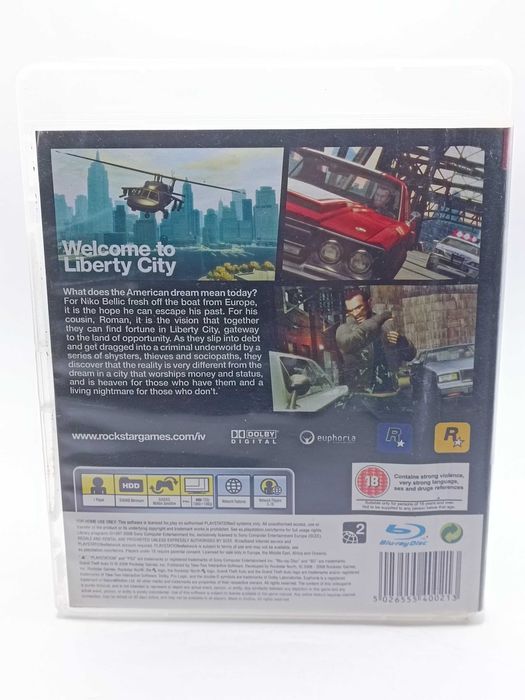 GRA Grand Theft Aauto IV Gta IV Gta 4 NA PS3 122/02/25s