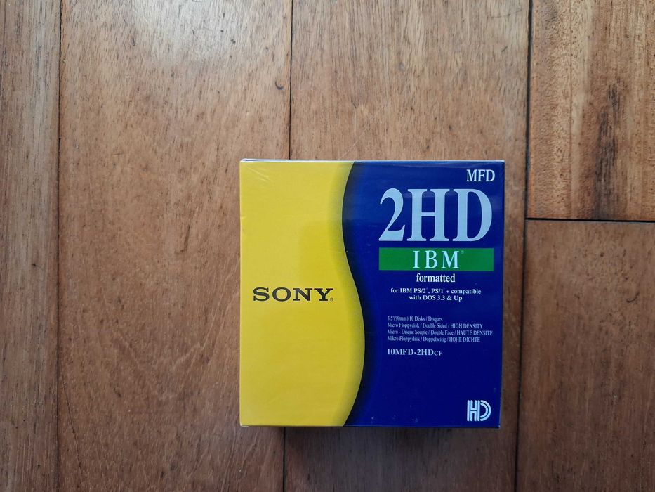 Caixa de 10 Disquetes Novas Sony 2HD 3.5&quot; 1.44MB64550551976962120